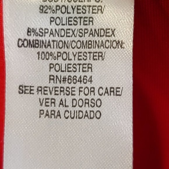 Studio One New York Women's Red Short Sleeves Round Neck Knee Dress - Size 6 - Picture 5 of 5